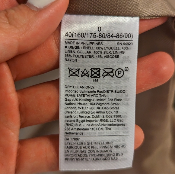 Banana Republic Gold Satin and Linen Blazer - Picture 6 of 7